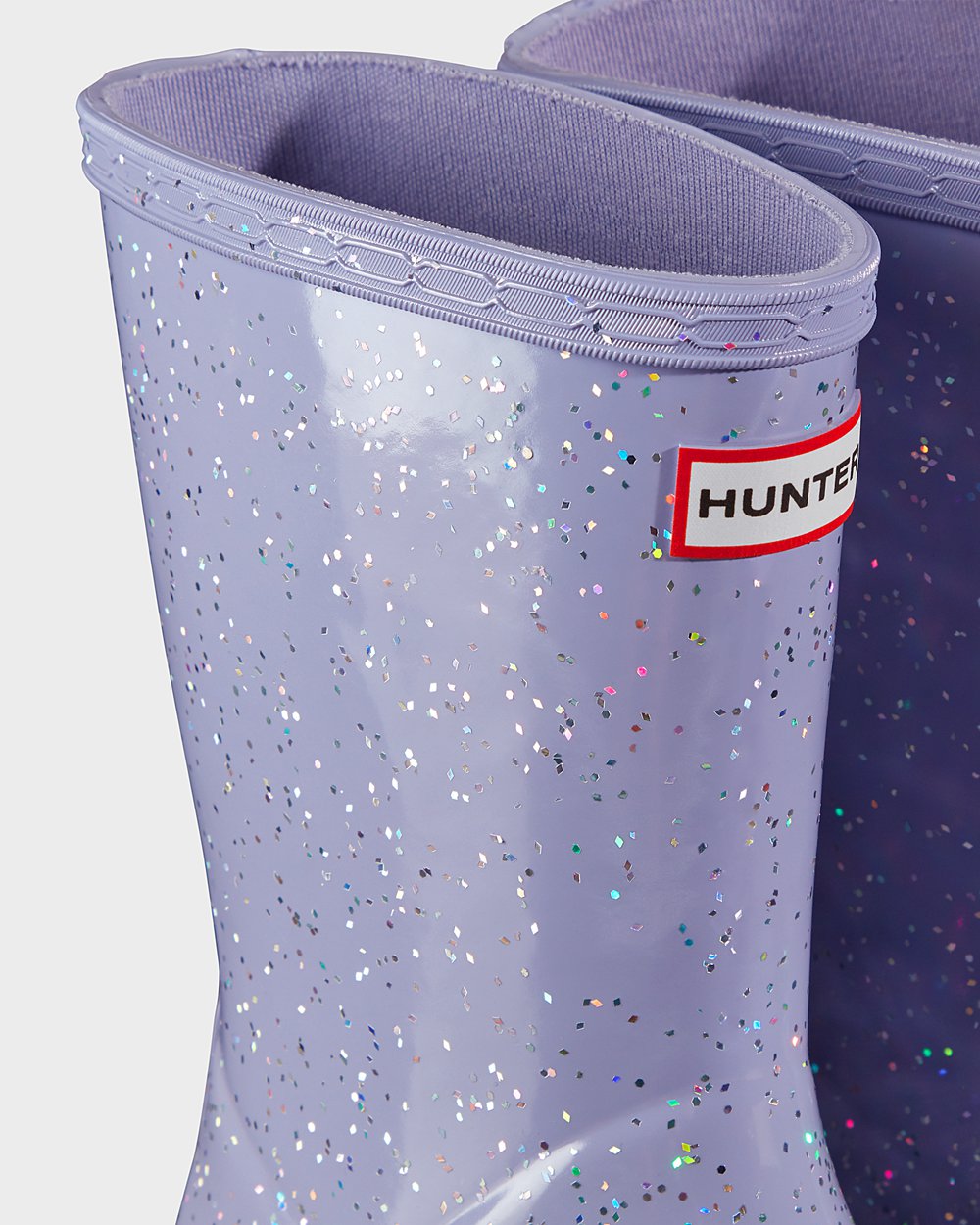 Kids Hunter Original First Giant Glitter - Rain Boots Purple - 7439-VUMOX